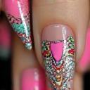 Design d'art d'ongle personnalisé et complexe.